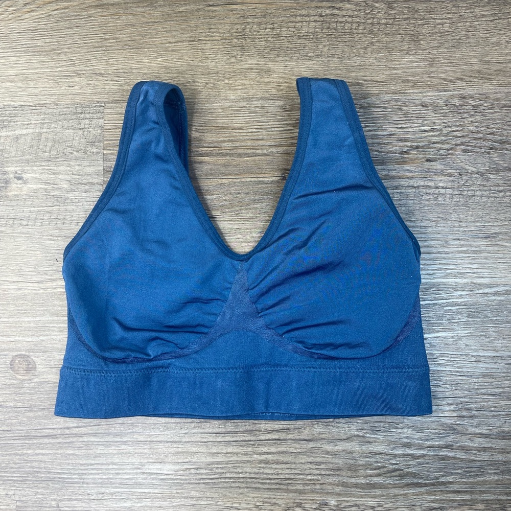 Wacoal Women's Blue B-Smooth Wireless Sports Bra, size 34